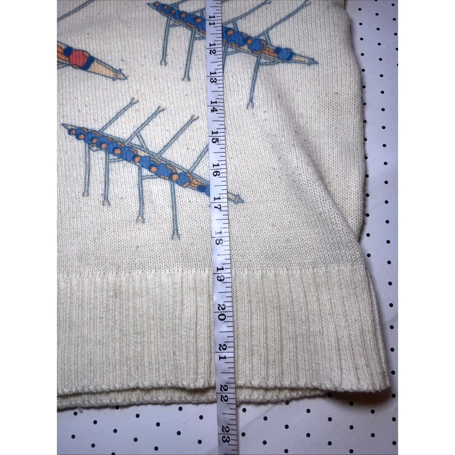 VTG 1980s Ivy League Rowing Sweater Size 32/33