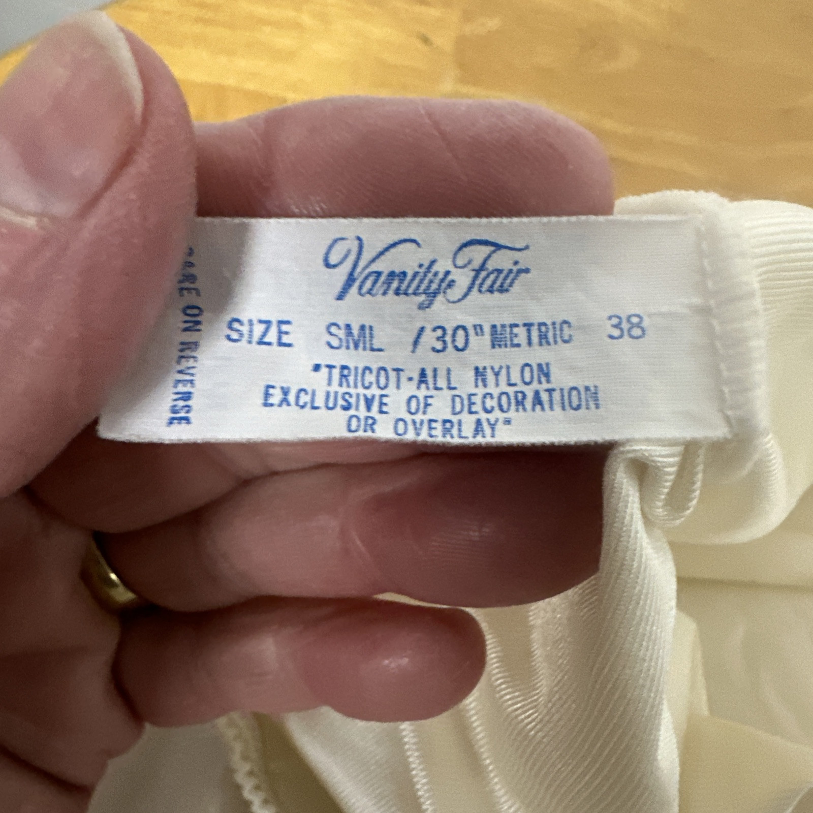Vintage 2 Vanity Fair Maxi Half Slip Skirt 38 A” Line Creamy &Black Nylon