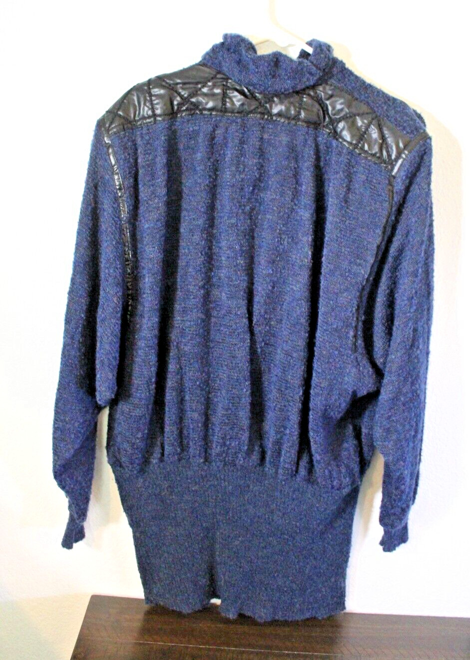 Totally 80s Vintage Georges Garhel Paris Skirt & Top Set Blue Zip Quilt Large