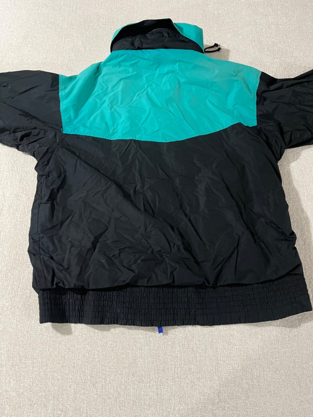 Vtg 90s Columbia Size L Ski Jacket Vamoose Bright Colorblock Teal Black Purple
