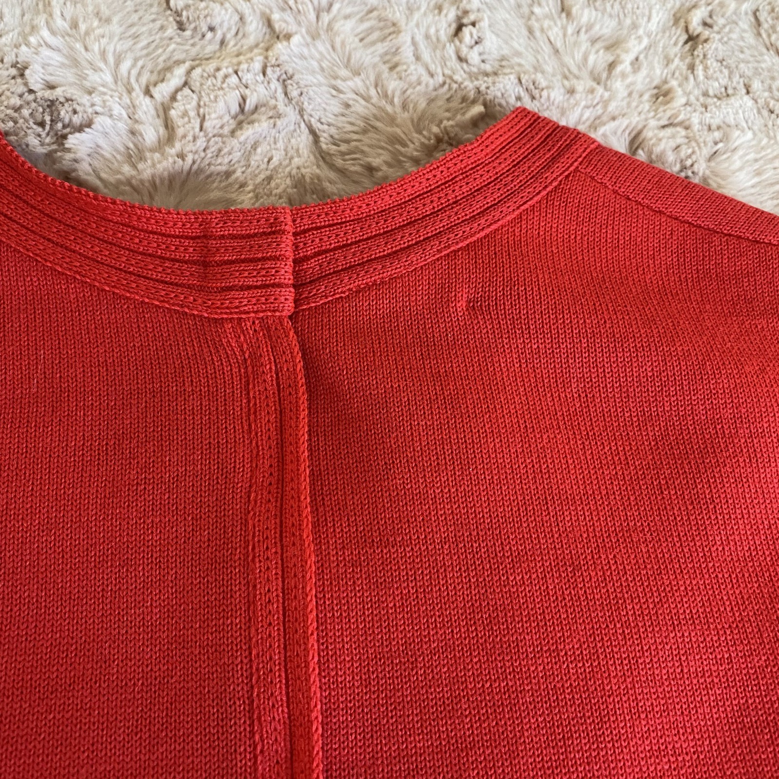 Vintage Lili Knits of Hollywood Womens S/M 2-Piece Dress Jacket Set Orange