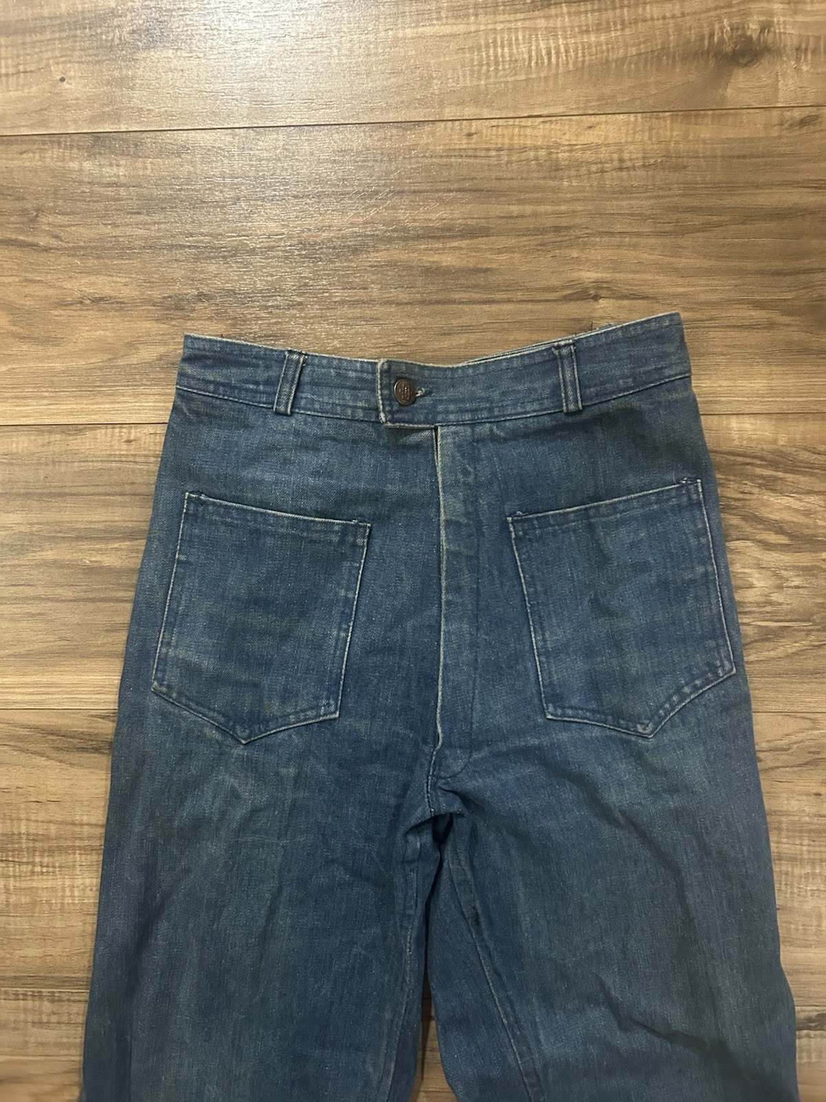 13 Star USN Waves Denim Trousers WWII 1950s Size 25”x29” Military Denim Army USA