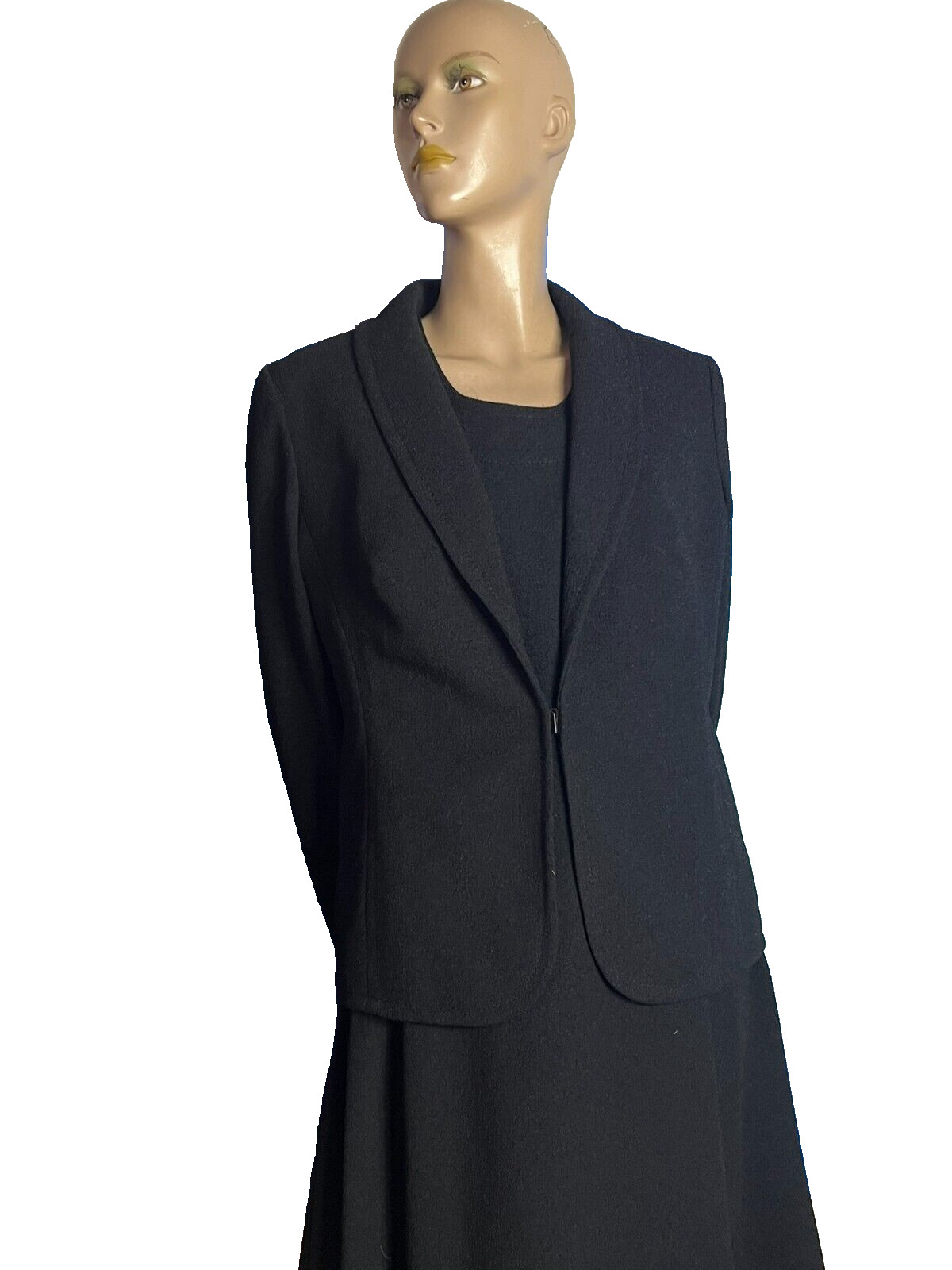 60s Costume Virgin Wool Dress Jacket 42 44 Windisch Lady West Germany Vintage