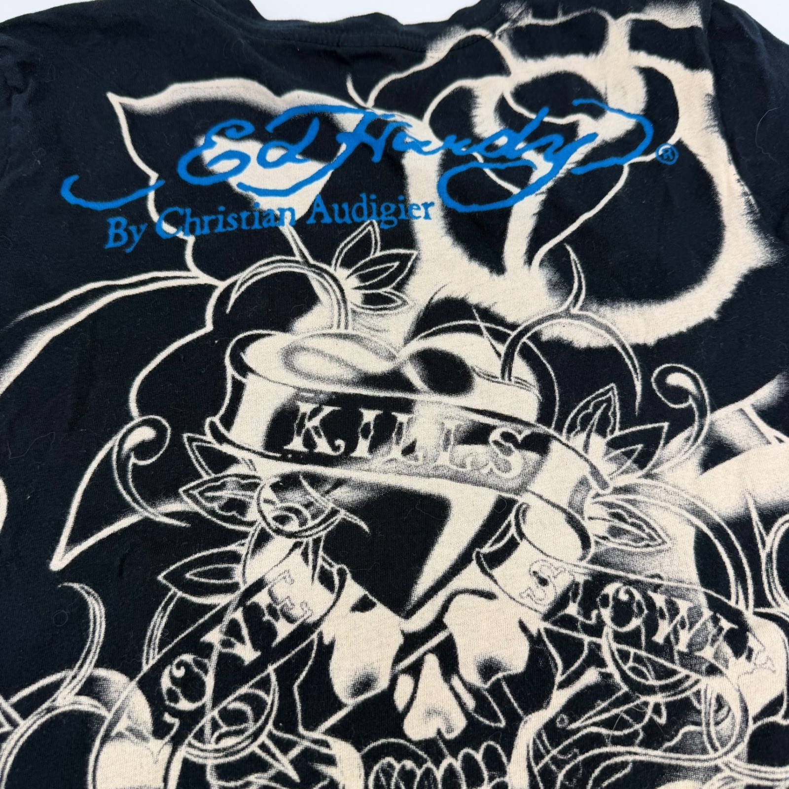 Vintage Ed Hardy Christian Audigier Eternal Love Y2K Tattoo Tee L