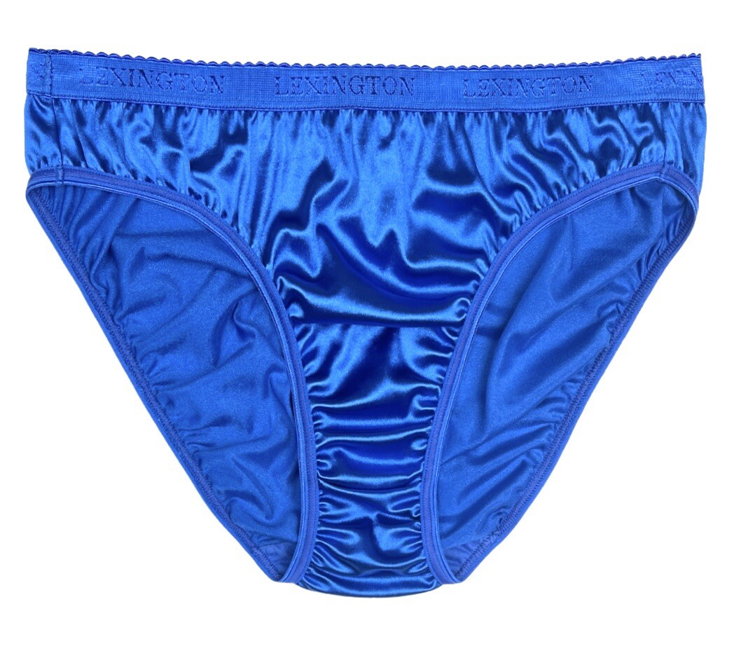 Satin Panty Signature Waistband Royal Blue M