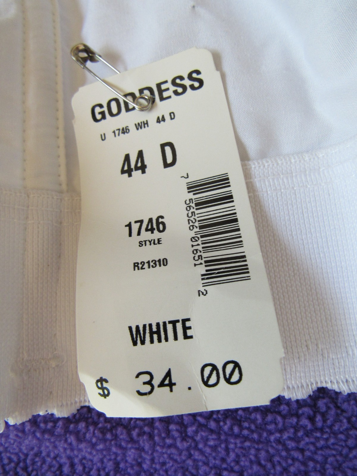 VINTAGE 1950’S Longline? BULLET BRA 44D Front Closure BY GODDESS W/BOX/Tag-NOS