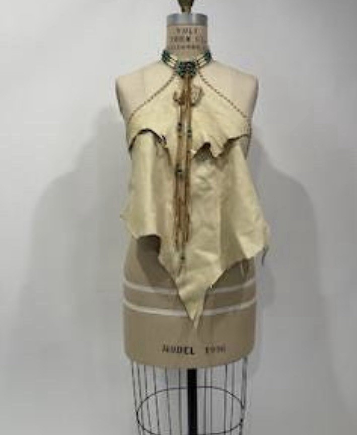 Artisan Handmade Leather Halter Top Hippie Biker Motorcycle RocknRoll Festival