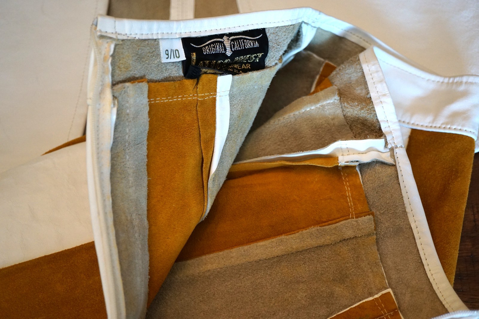 Vintage 1960s Latigo West California Leather Skirt & Vest Set – Pristine!