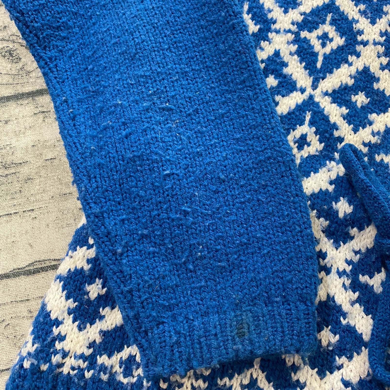 Bobbie Brooks (Fits S/M) Argyle Sayelle Knit Sweater Tie Accent Boho Vtg 60s