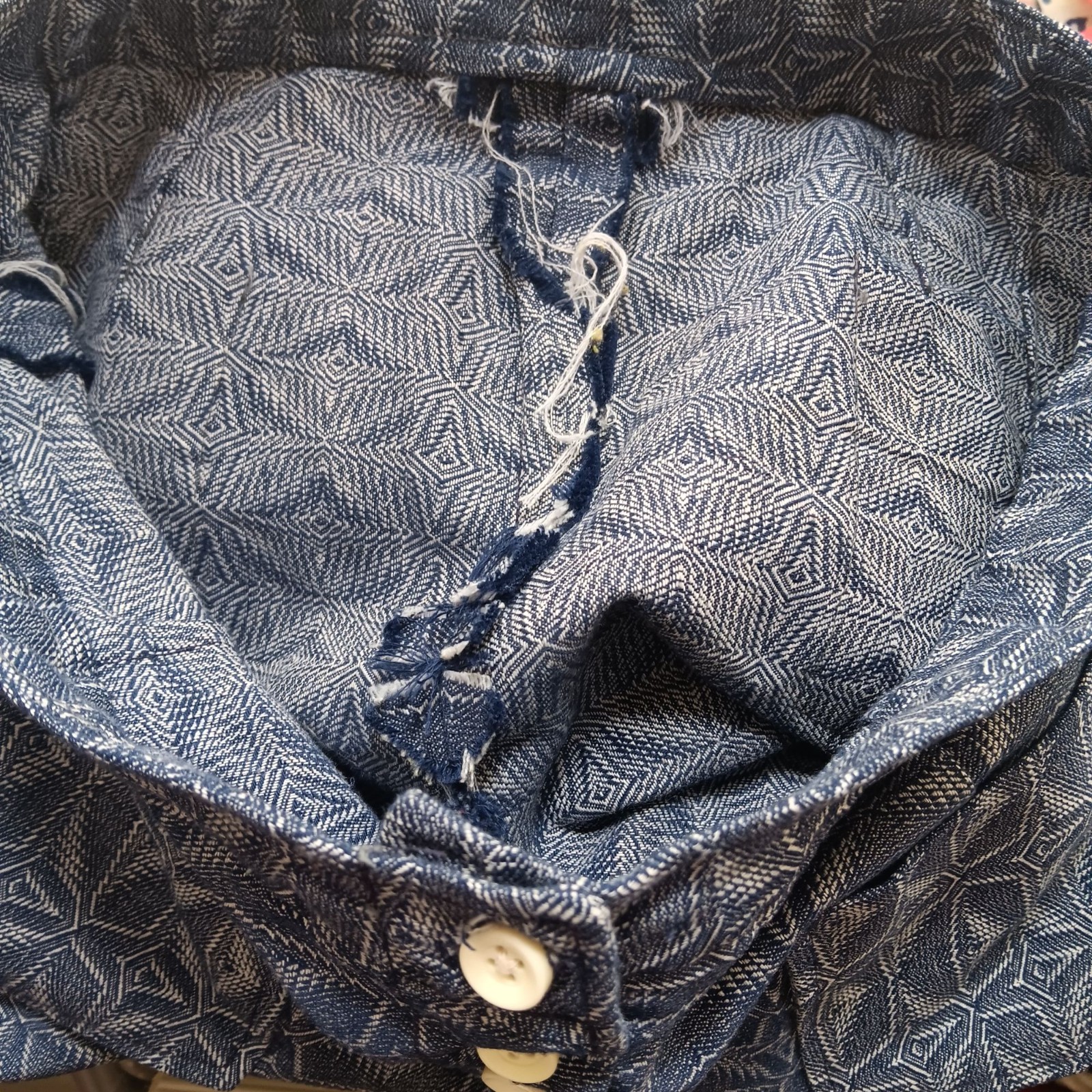 27W True Vintage Hippy Shorts 1960’s Geometric Mod Buttonfly 1OF1 Handmade