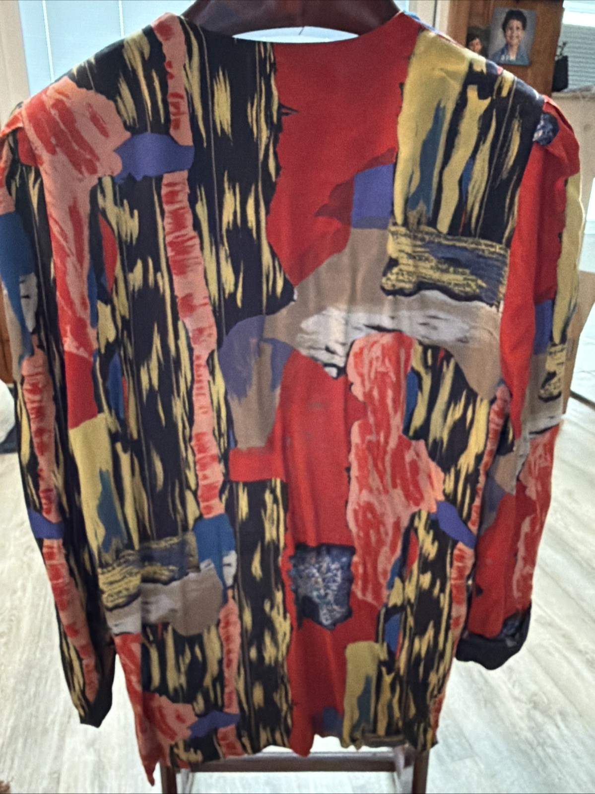 vintage 1980s or 1990s lightweight, open-front jacket D.F.L.