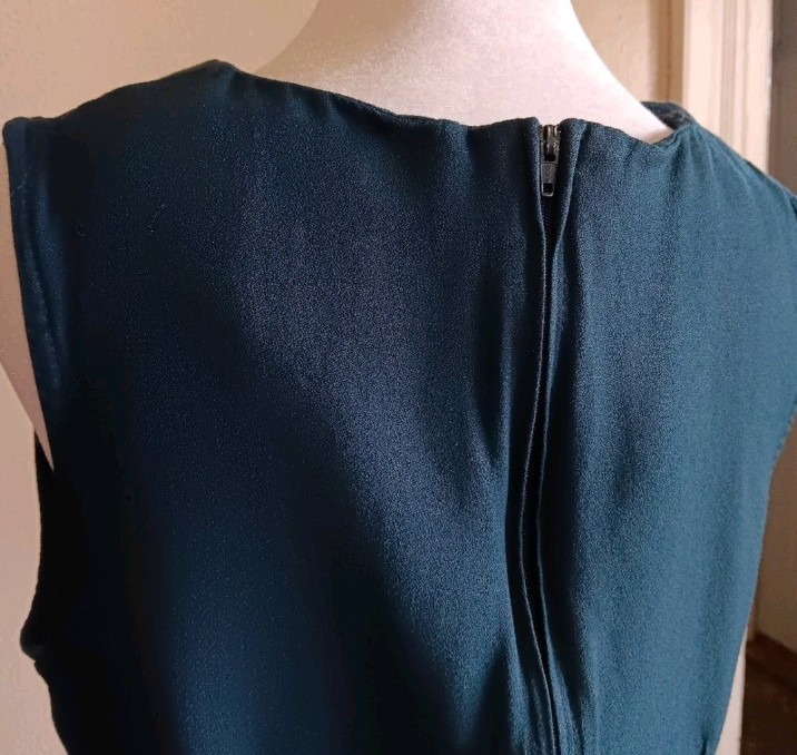 Vintage Academia 2 Piece Teal Dress & Jacket Nautical Mod Steampunk Approx Small