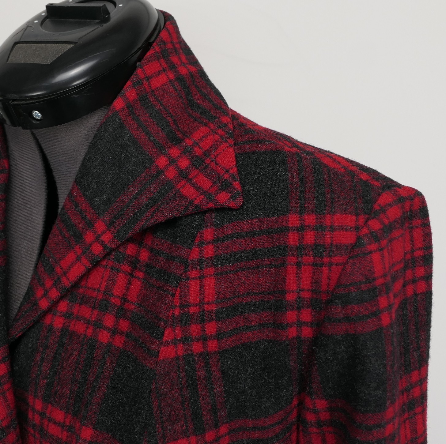 VTG Pendleton Traveller Buffalo Plaid Virgin Wool Shirt Jacket S/M True ’50s VTG