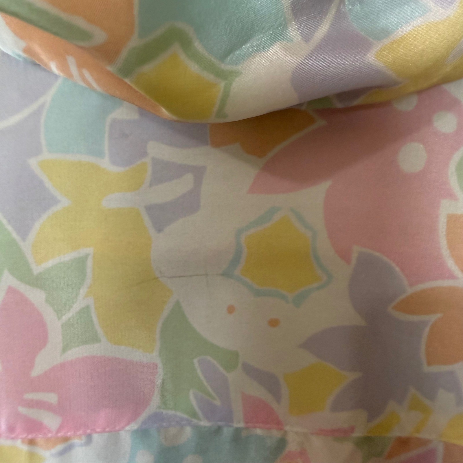 Aspirations Judy Bond Shirt Womens 18 Pastel Floral Vintage 80s Short Sleeve
