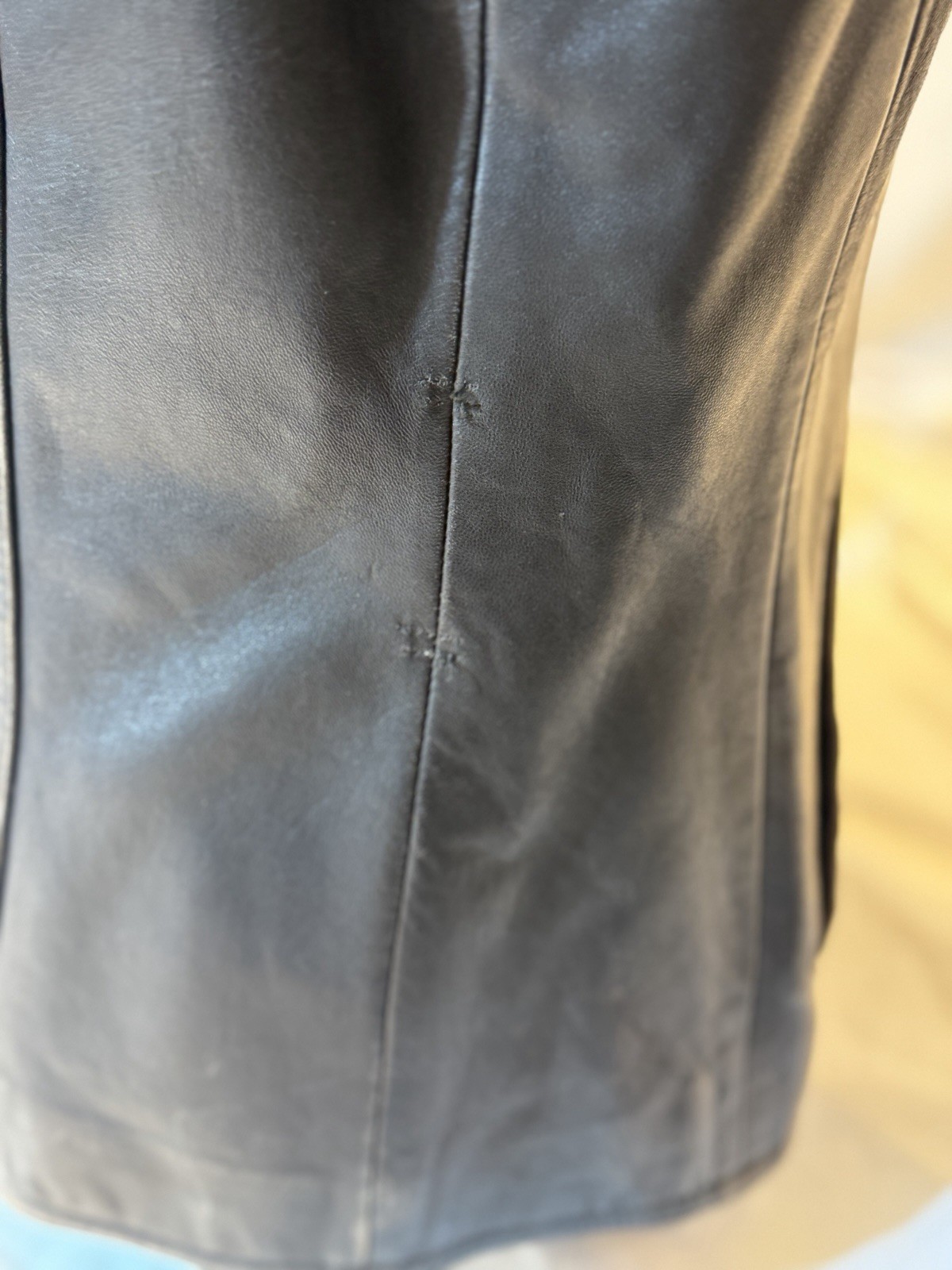 Vintage Lord & Taylor Brown Leather Jacket Size 4 90s Y2K Minimalist Indie Sleek