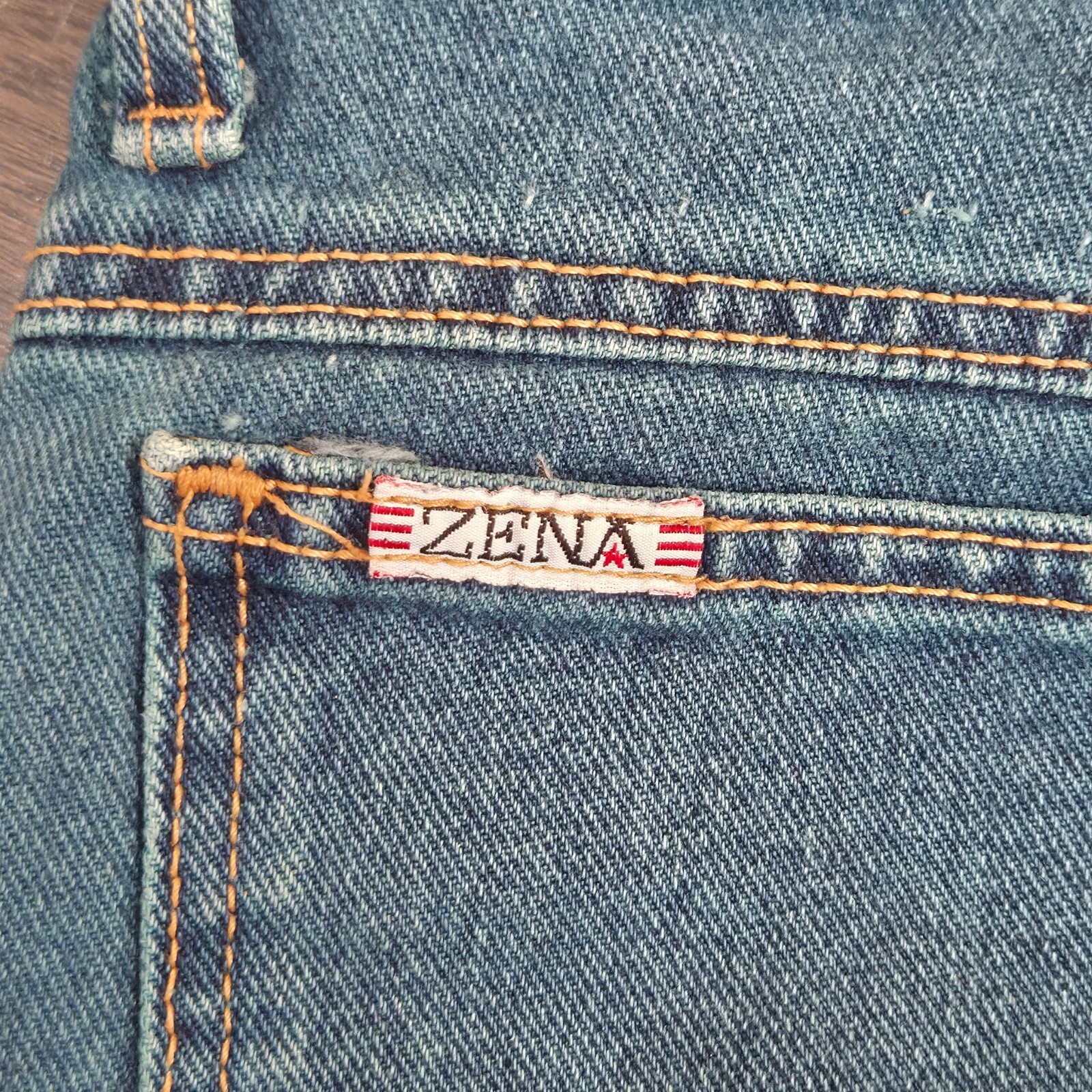 Vintage Zena Denim Jeans Women Size 10 Missy (27×32) Taper Leg 80’s USA Cotton