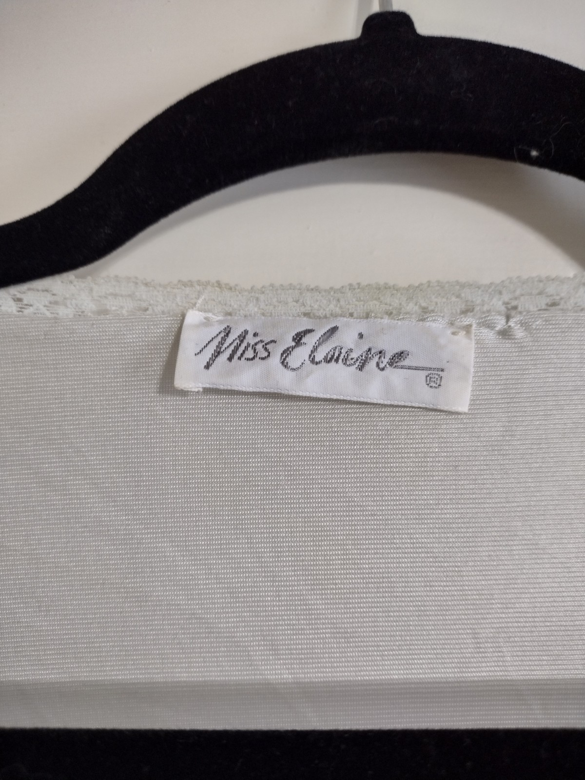 Miss Elaine Baby Blue Nylon XL Nightgown Vintage Classic Feminine Butter Soft