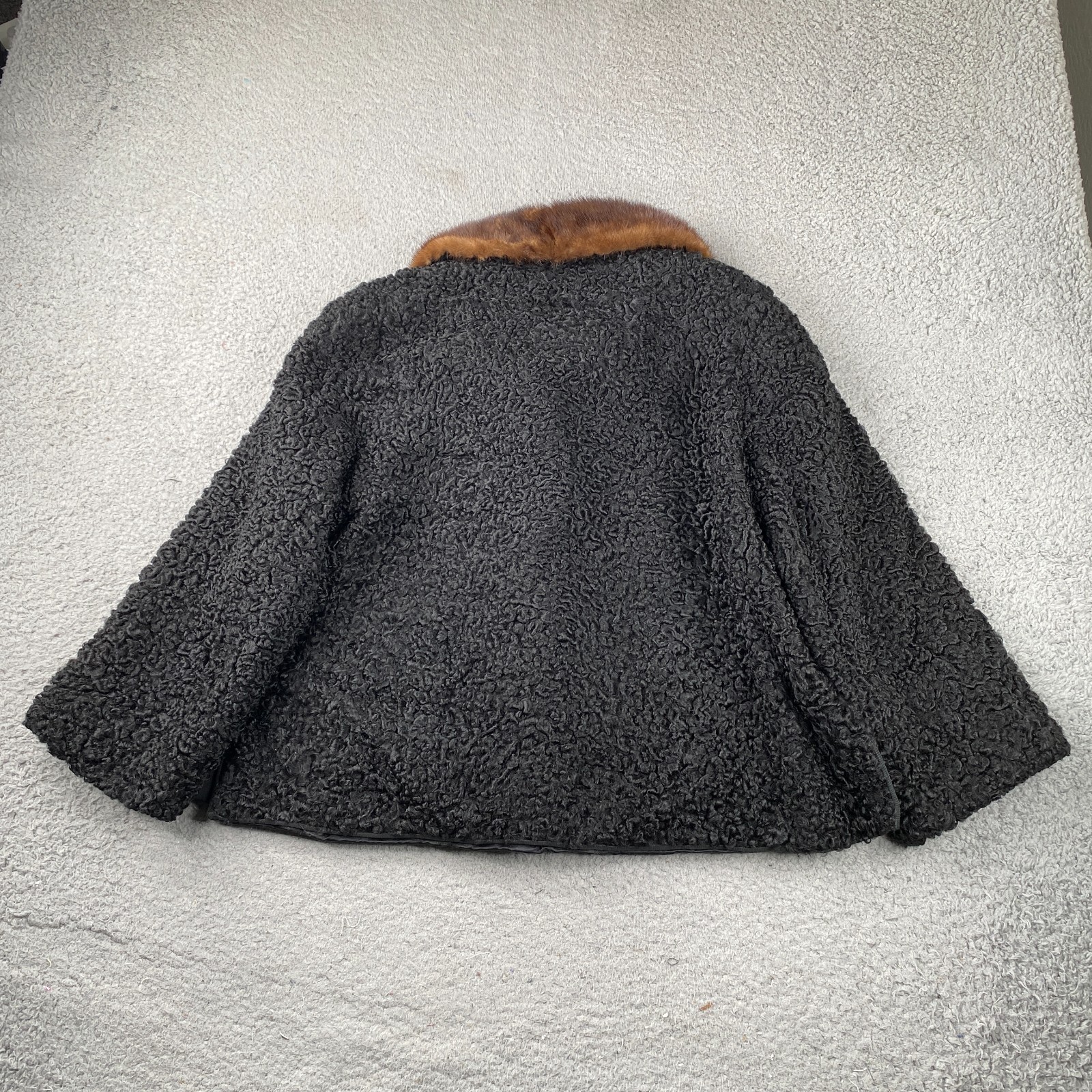 Vintage Marshall Field & Company Jacket Womens Medium Persian Lamb W/ Fur 60’s