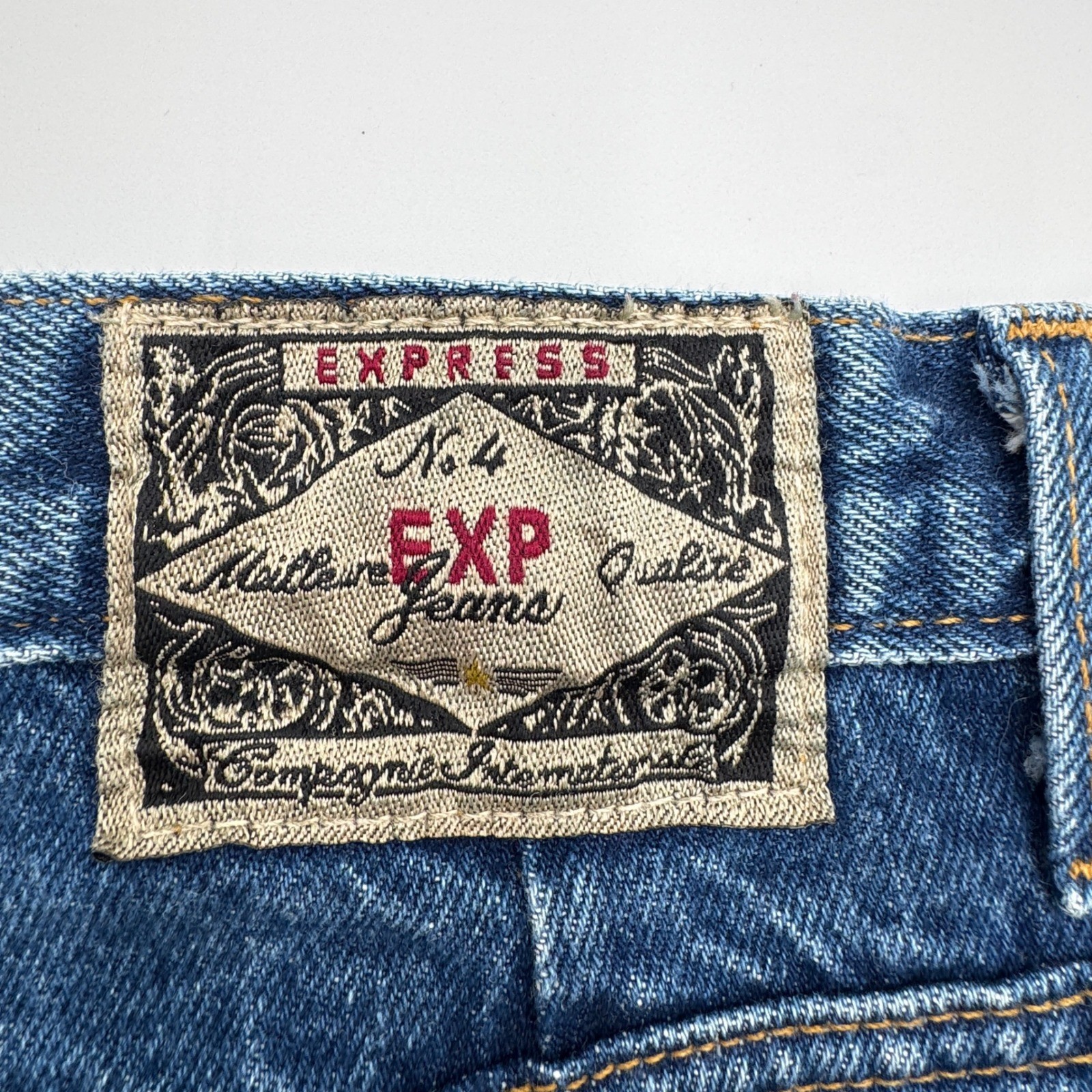 Vintage Express No 4 EXP Jeans High Rise Tapered Leg Medium Wash Womens 9/10