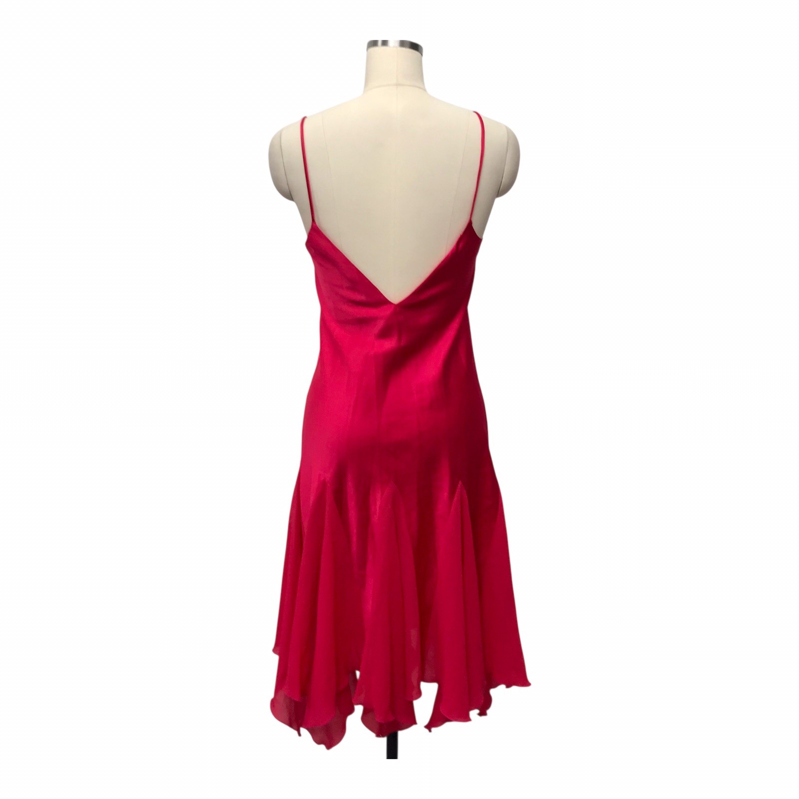 VTG Georgette Trabolsi Slip Dress With Robe Asymmetric Fairy Sexy Retro Sz S