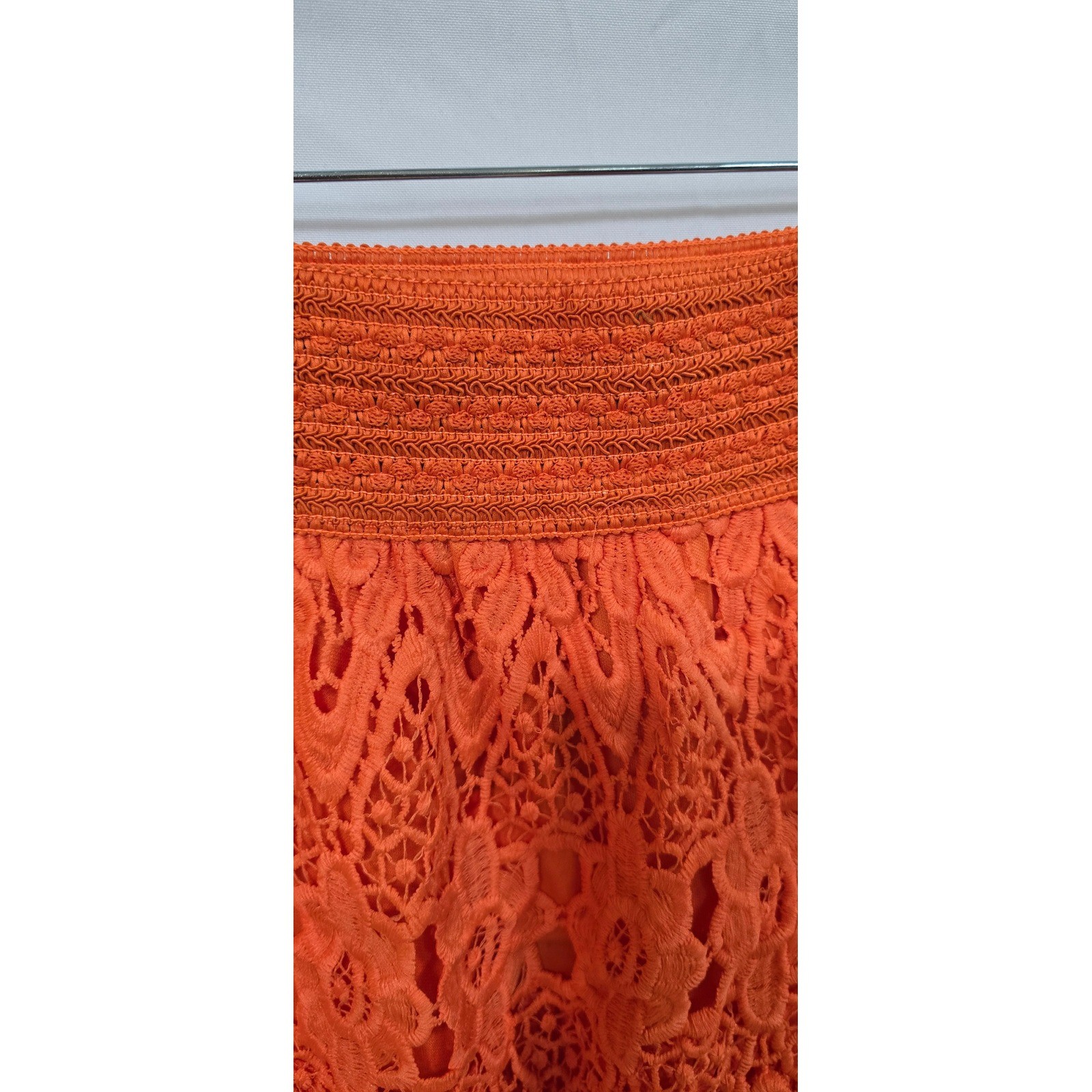 Romeo & Juliet Country women S skirt orange laced boho hippie western ethereal