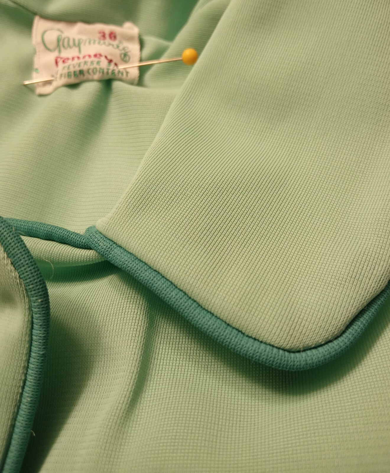 VTG 1960’s „Gaymode” JC Penney Seafoam Green Short Sleeve PJ Set size 36