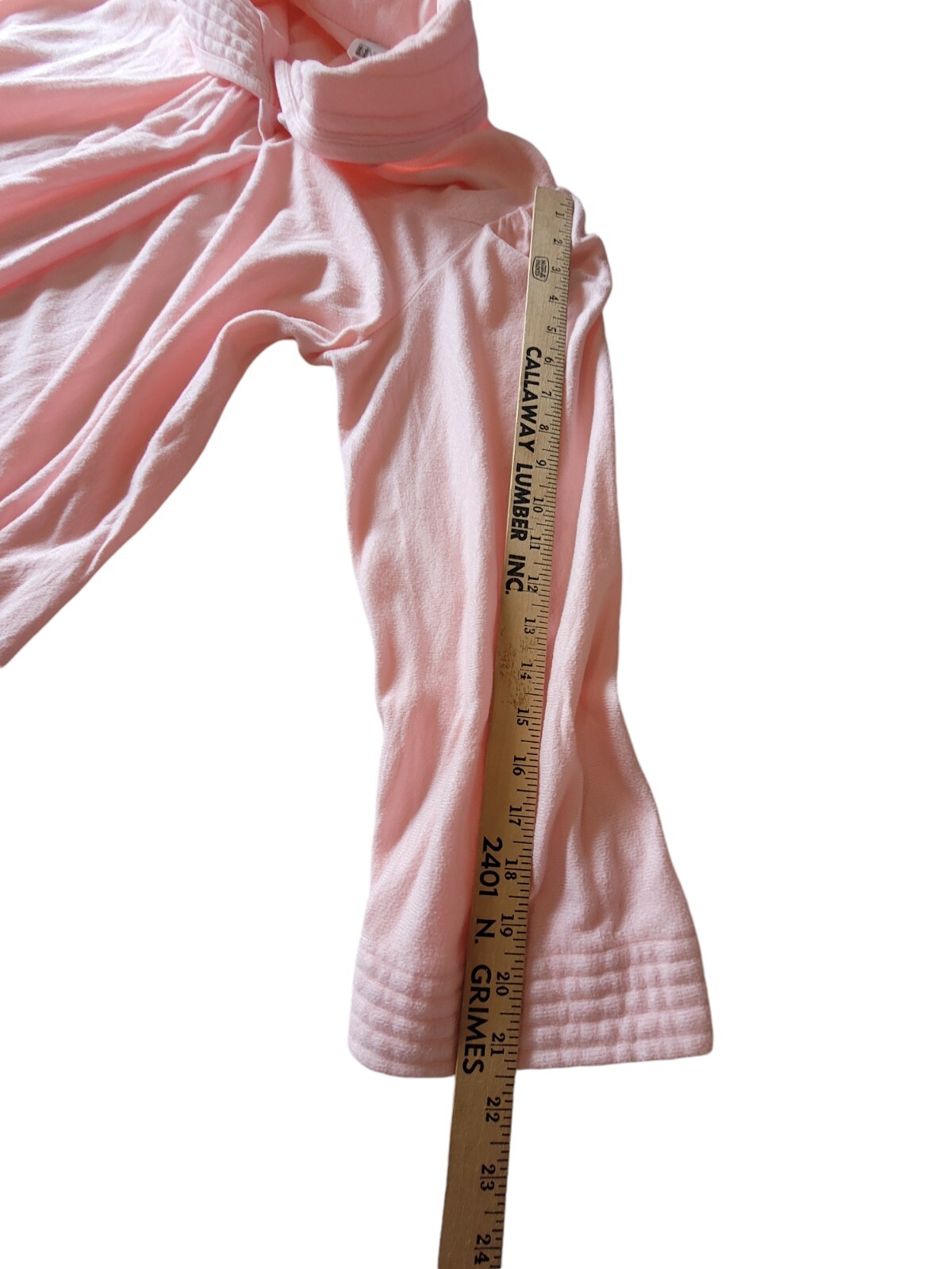 Vandemere House Robe Womens Sz Large Vintage 70s Pink Half Zip Long Sleeve