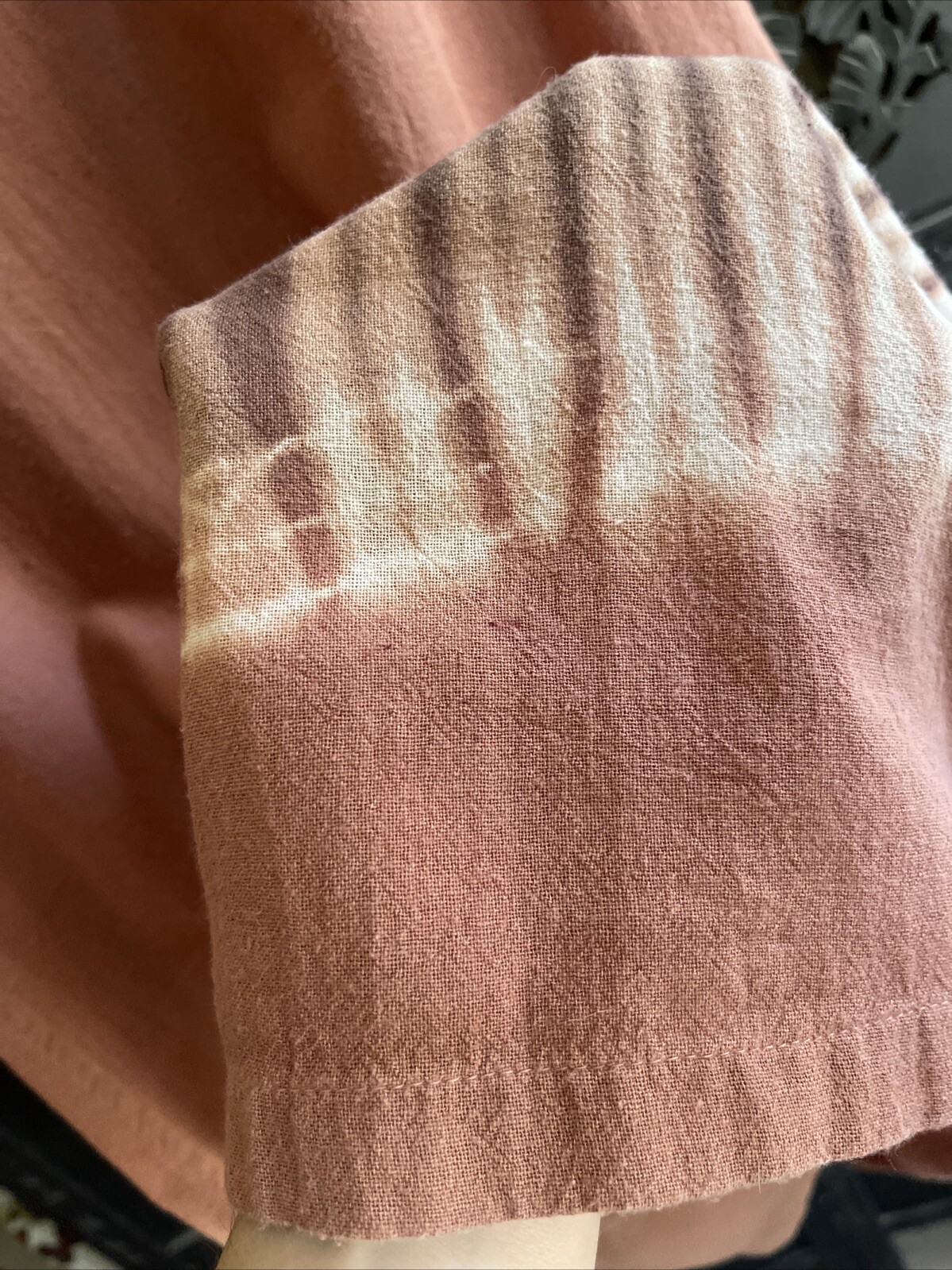 80’s90’s VTG Light Earthy Pink Tie Dye Casual Dress Size Small