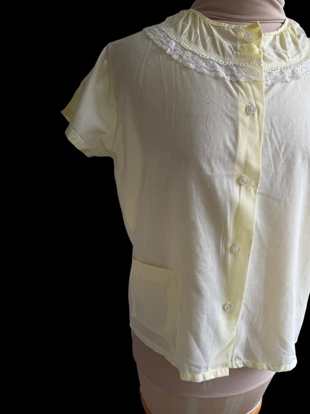 1960S Vintage Katz Summer Pajamas – Lightweight Yellow Cotton – 60s Lingerie