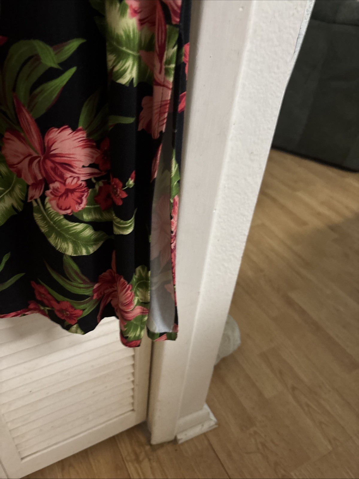 Melissa Harper Black Red Collared Floral Dress 4 Button Size 16 Talla