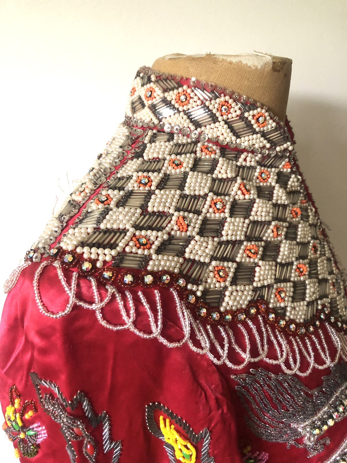 1950’s Heavily Beaded Chinese Dragon & Phoenix Jacket