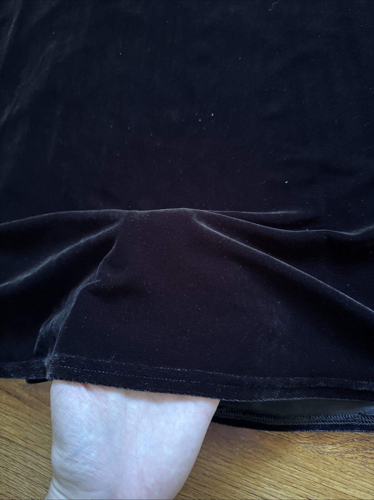 Vintage Bruno Duluc Kush Velvet 2 Pieces Jacket Skirt Velour Stretch Size S