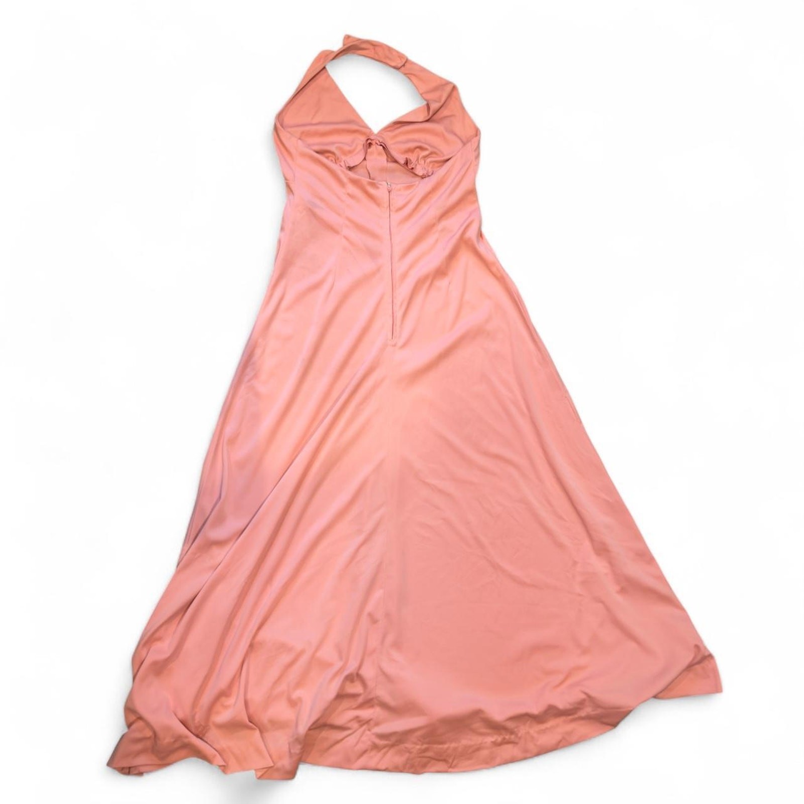 Boho fairy peachy handmade vintage halter maxi dress women’s size small