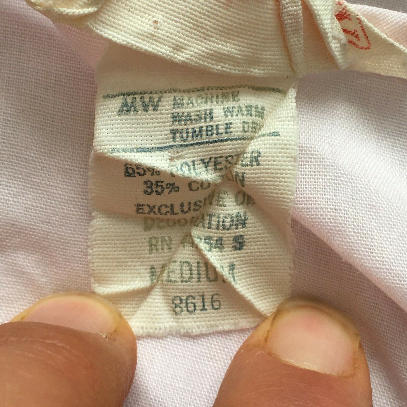 VTG Nice 'n Easy Pyjama PJ light pink size Medium M Embroidered