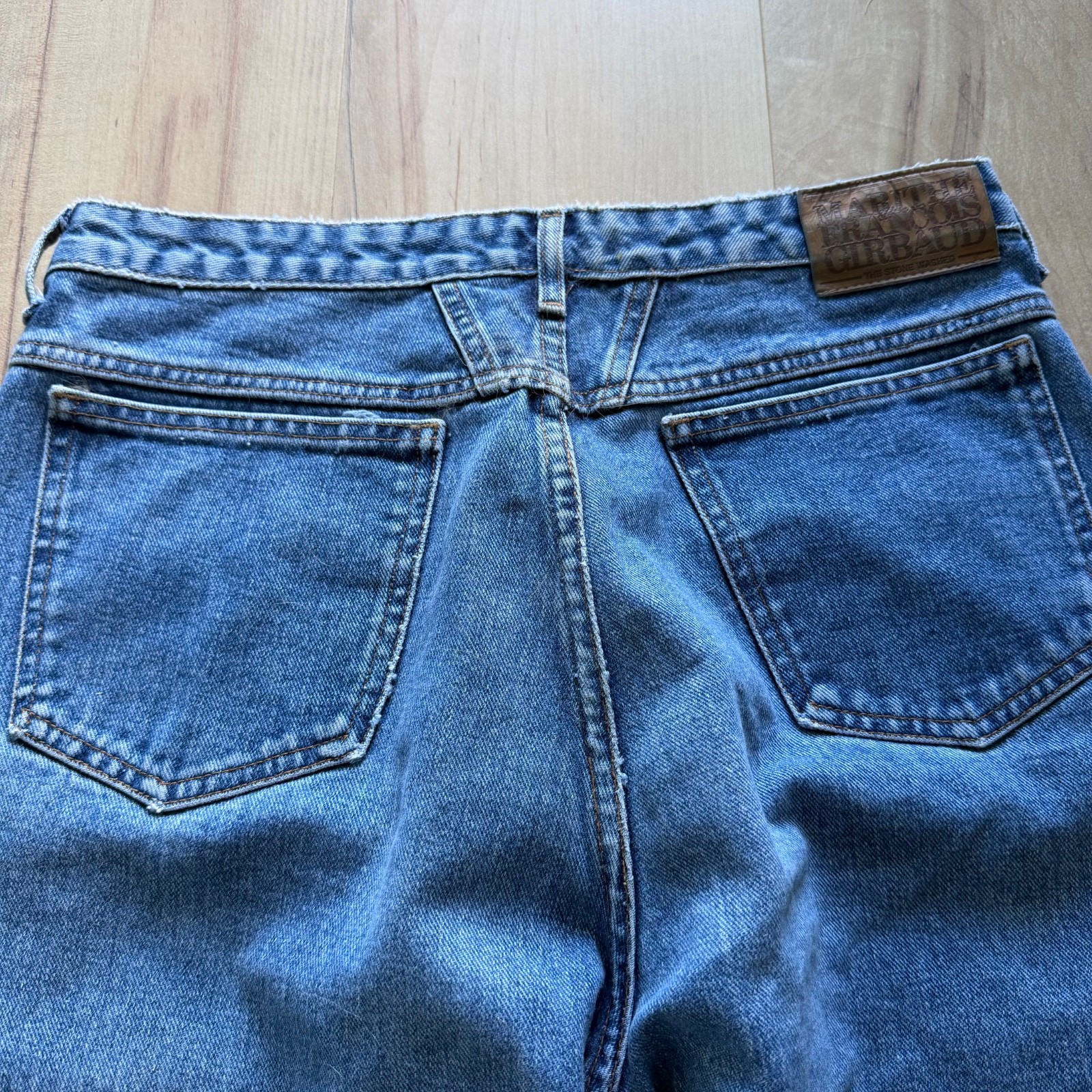 Vintage Stonwashed 90’s Marithé François Girbaud V-Panel Fly Tag Jeans Sz 13 14
