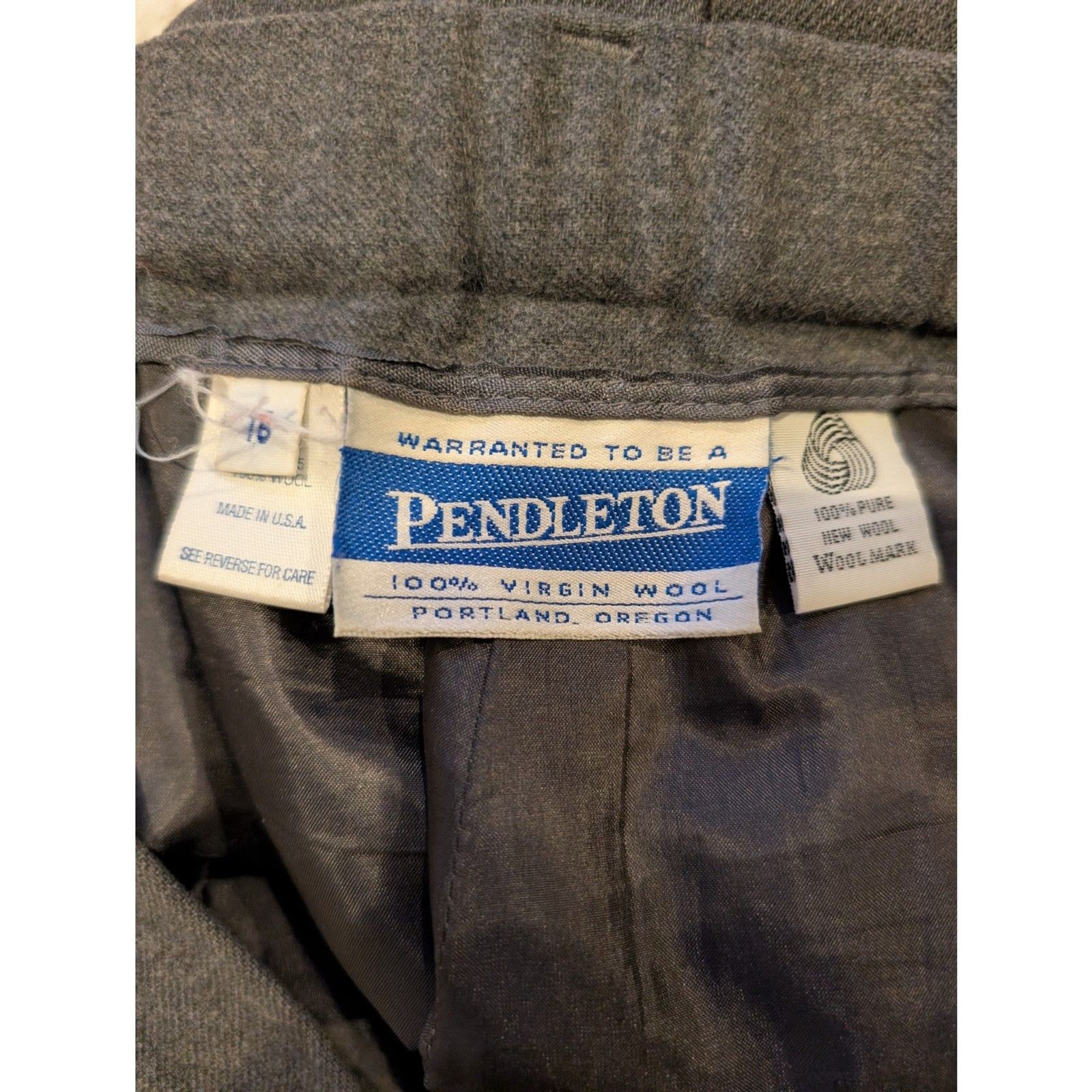 Pendleton Wool Pants – Size 16, Fully Lined, 31″ Inseam (See Notes)