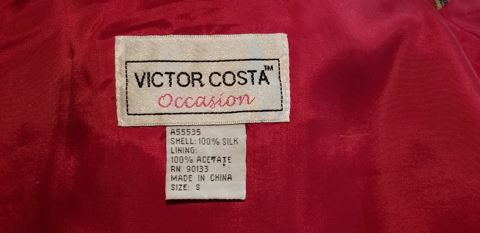 Victor Costa S Silk Jacket Occasion Lined Small Embroidered Slippers Colorful