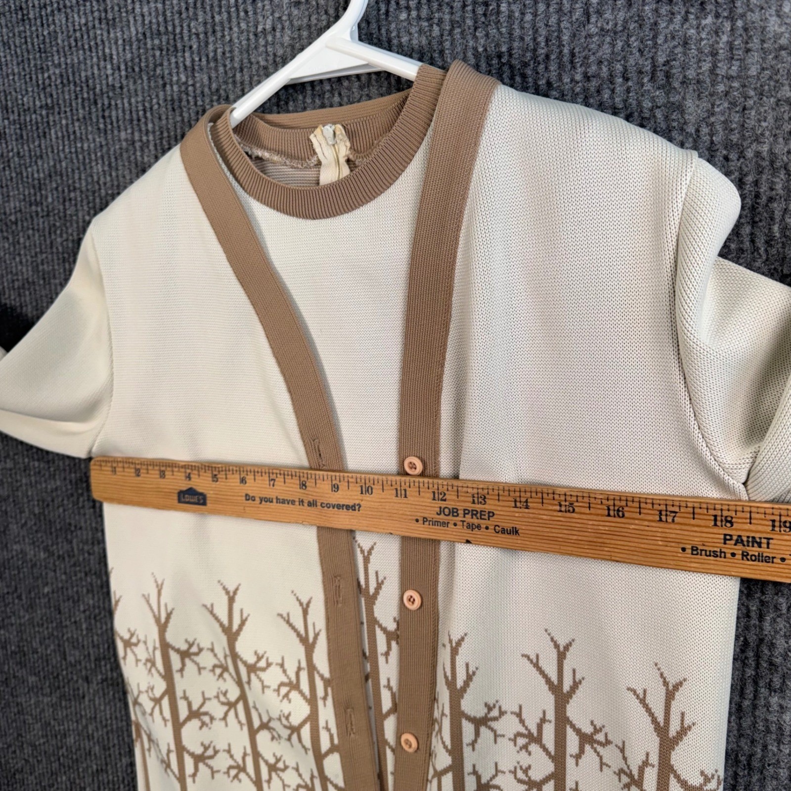 Vintage Cottagecore Tree Knit Twinset Fairy Grunge Grandpa Core Sweater Set