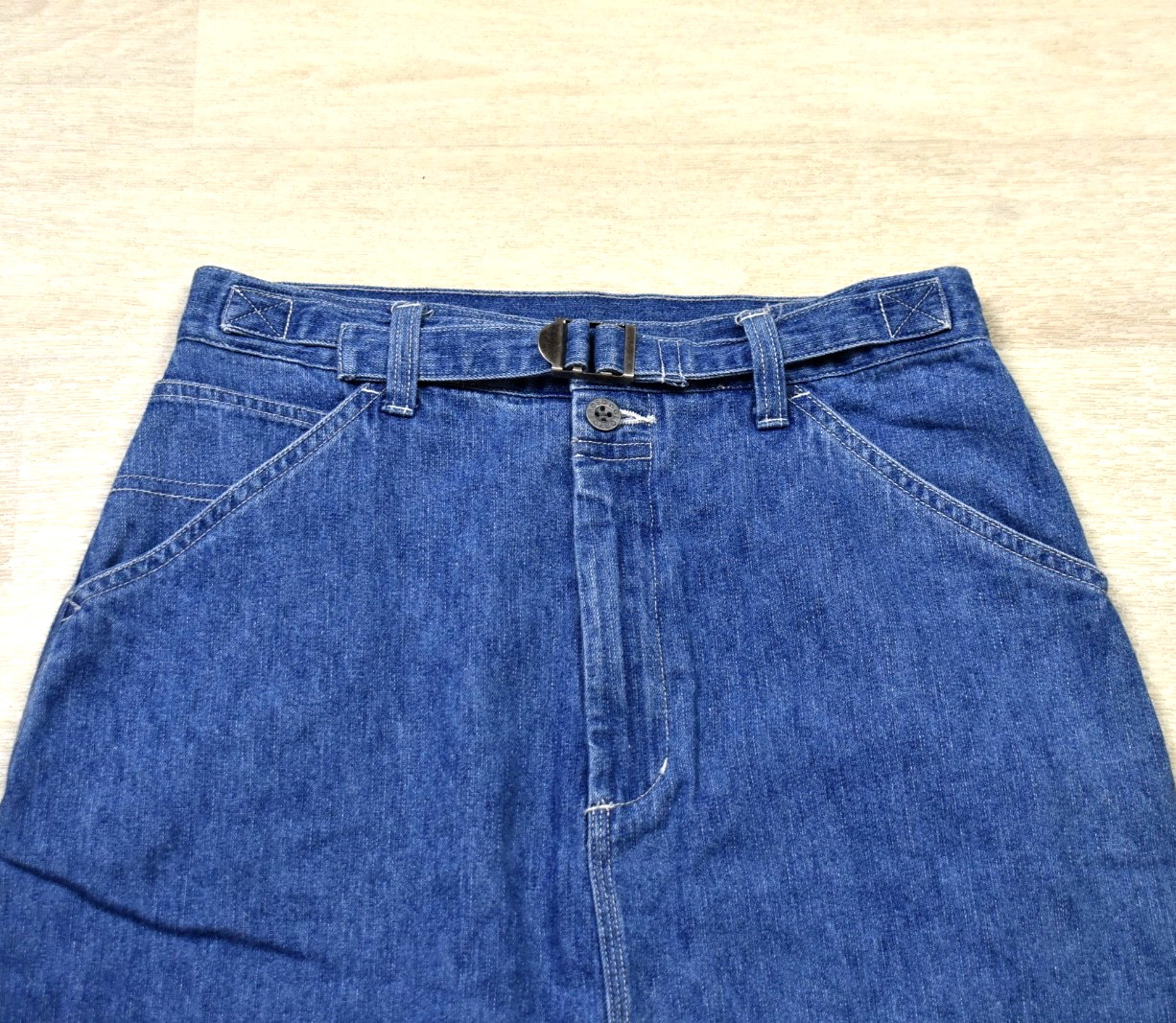 90s Y2K Faded Glory Denim Jean Skirt 90s Belted Western Grunge Size 4 VTG