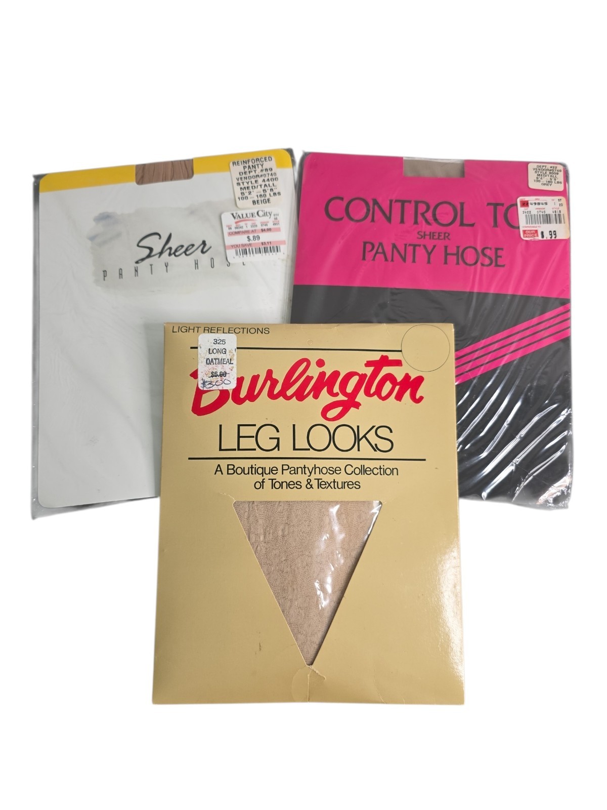 Vintage Lot Of NOS Pantyhose 15 Packages Assorted Sizes, Colors, & Brands