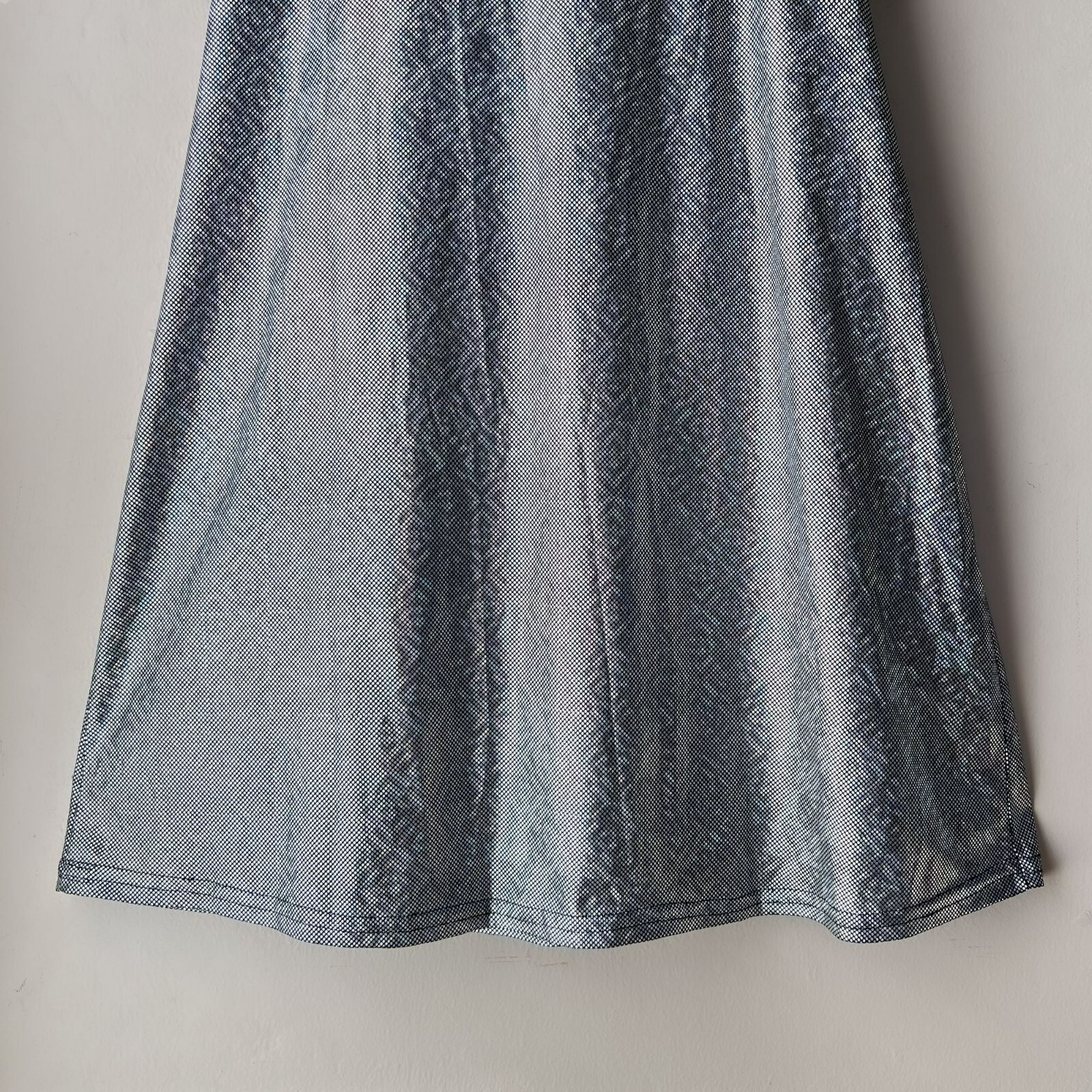 Vintage Women’s 579 Hologram Mini Dress Silver Disco Size 7
