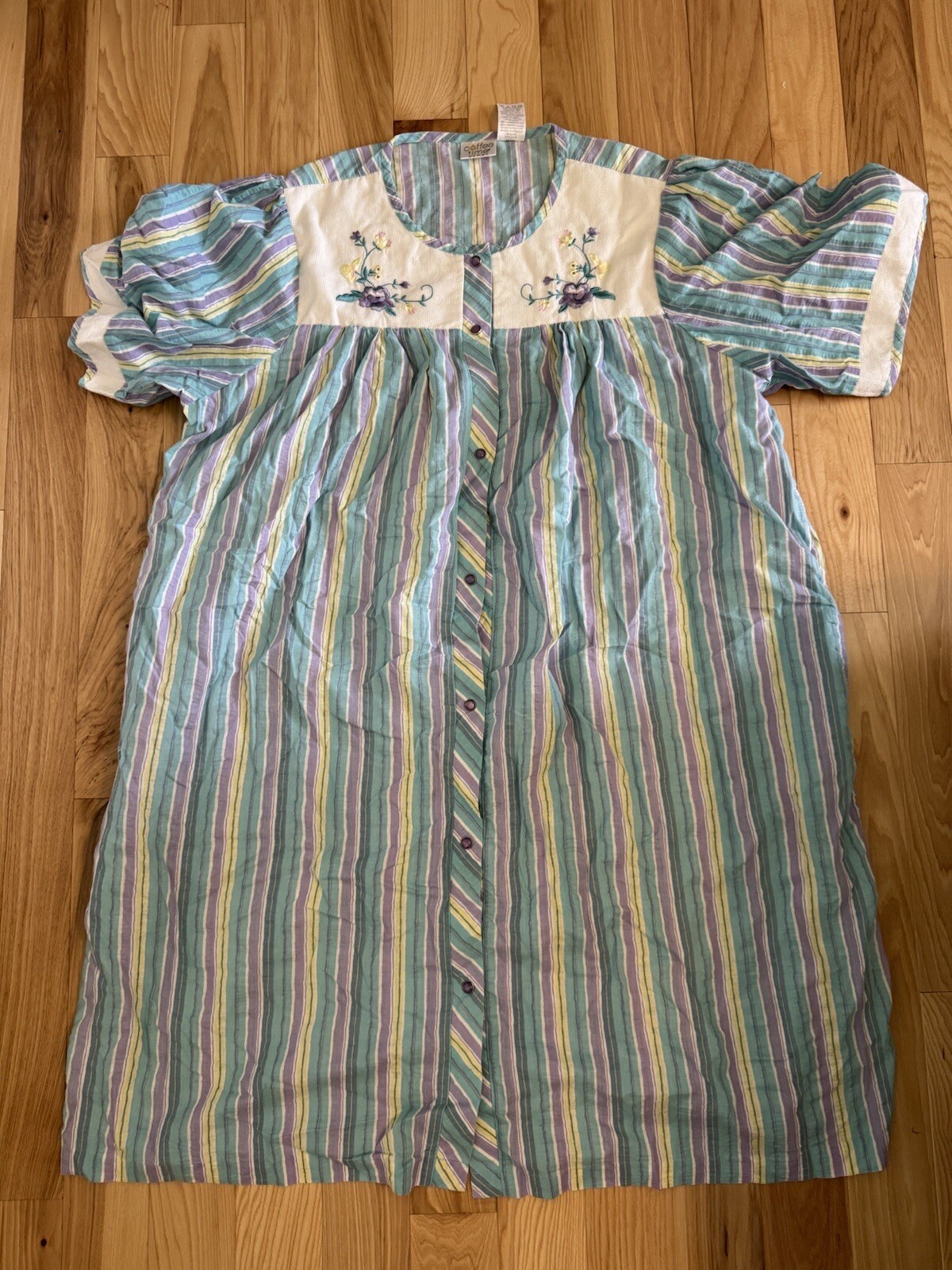 Vintage Coffee Time For Women Pearl Snap 2XL