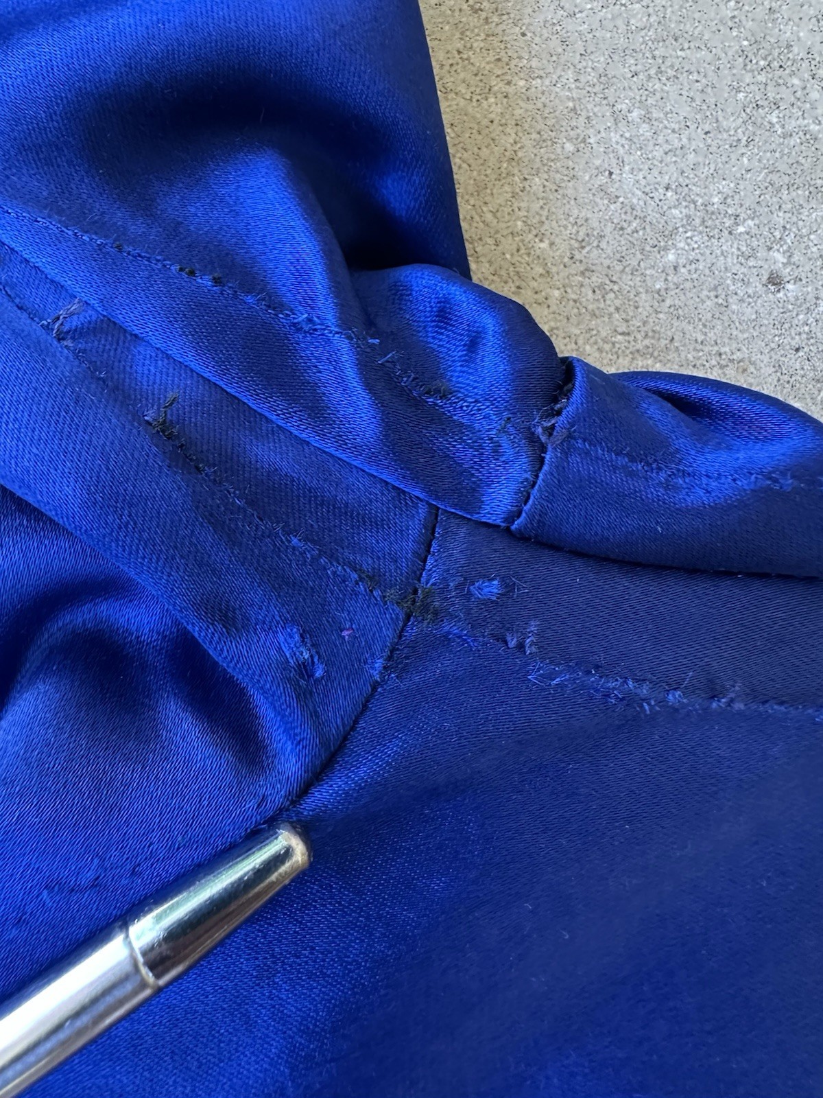 1930s Lowe & Campbell Blue Gold Satin Sportswear Set Western Ranchwear Rodeo