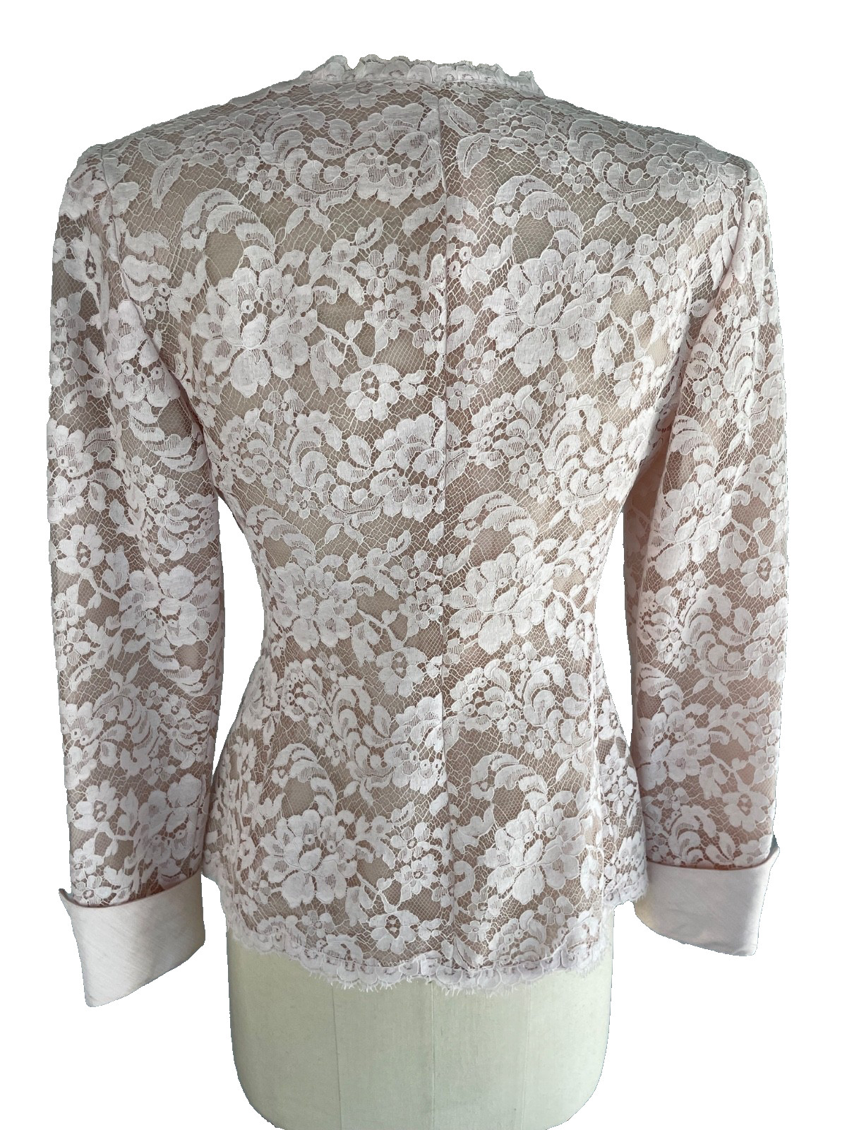 Vintage late-1980s Rickie Freeman for T.J. Nites lace evening jacket – 4