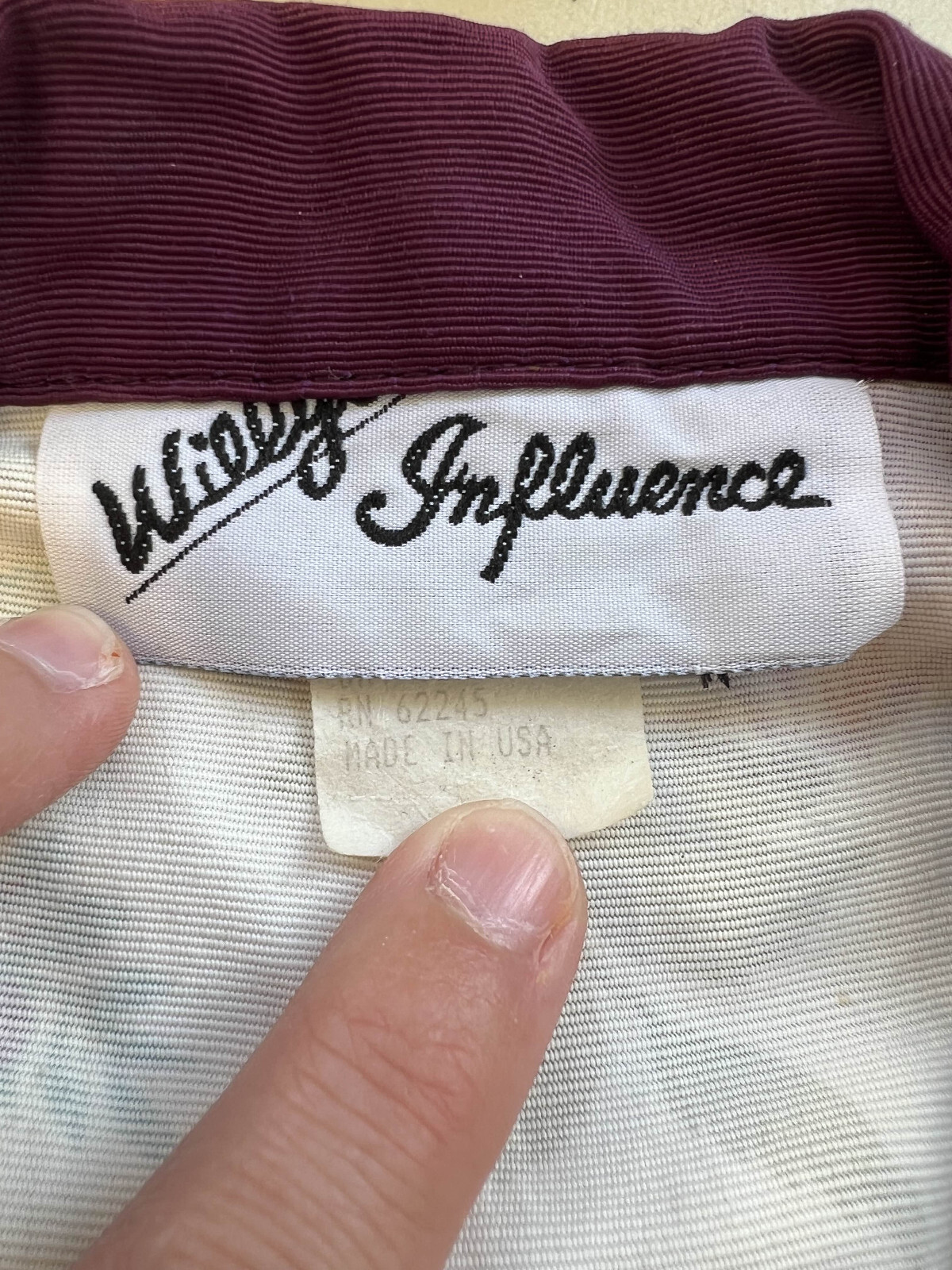 Vintage 80s Willy’s Influence Womens Floral Blouse Shoulder Pads Size 10 USA