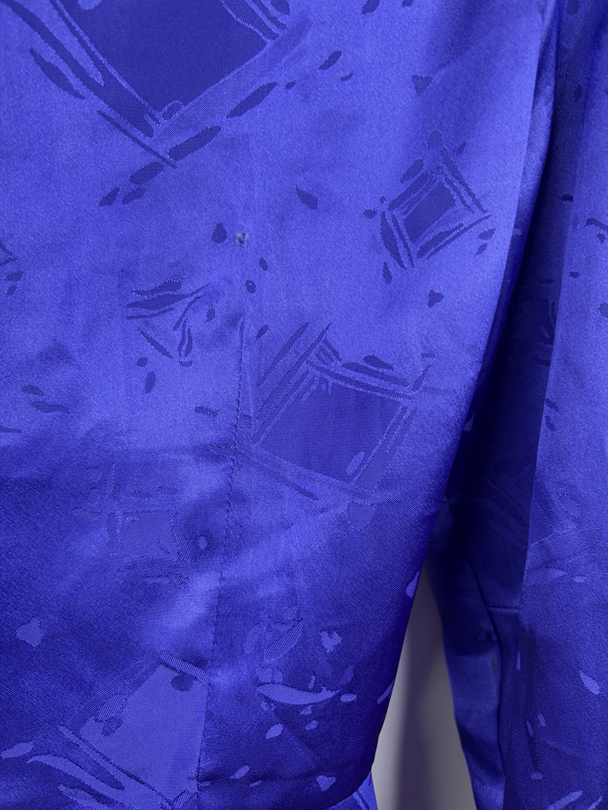 Vintage Syndicate Purple Cocktail Jacket Size AU 8 Balero Satin Retro 1980’s