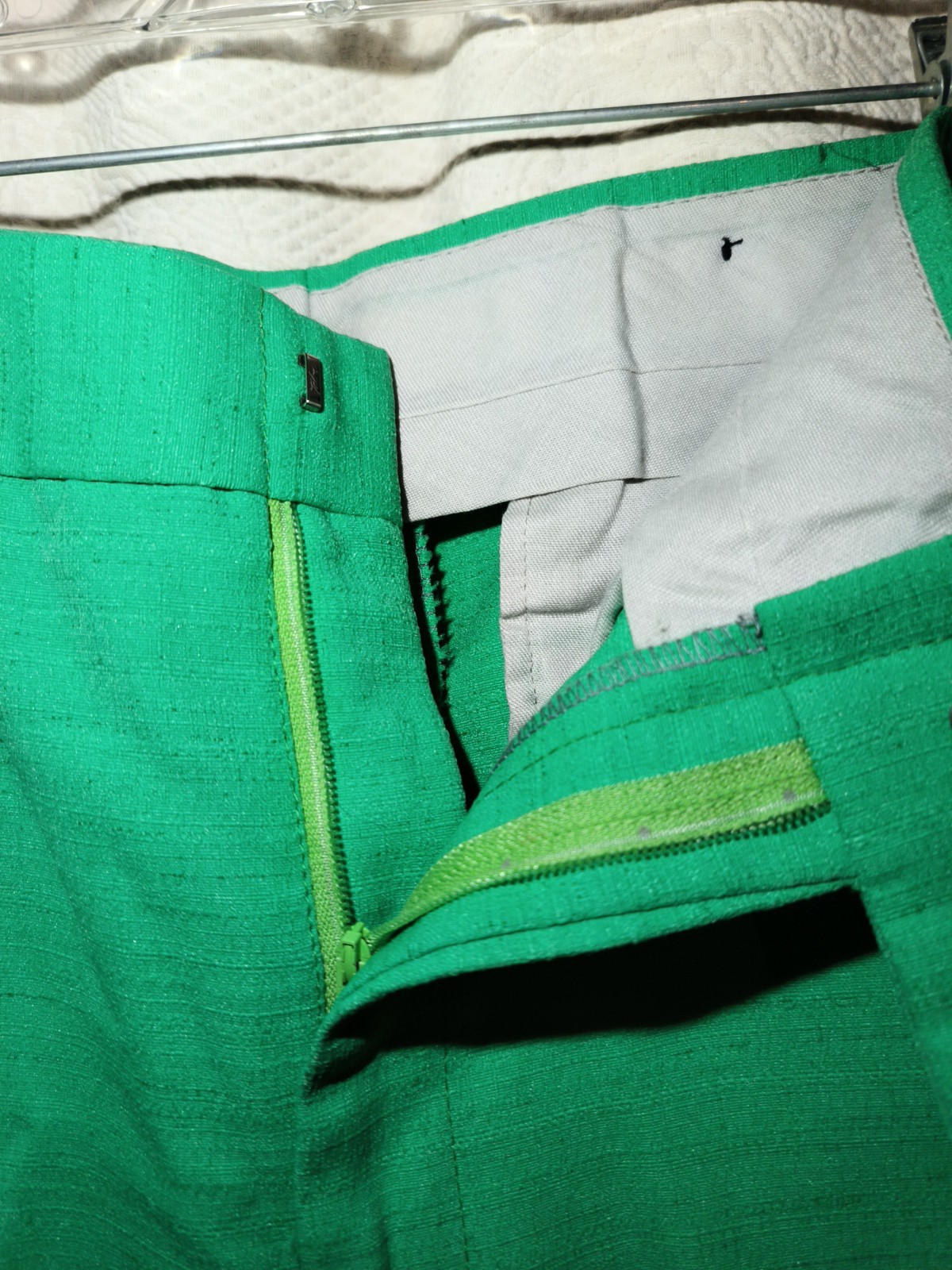 Vintage Hells Bells By Primo Bell Bottom Green Slacks Retro Hippie Flare Pants
