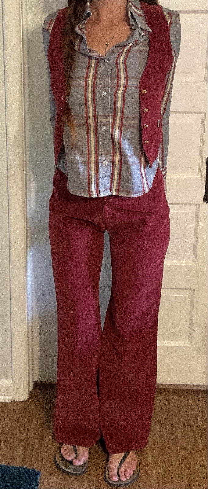Rare Vintage 1970s Levi’s Corduroy Red Women’s 3 Piece Suit