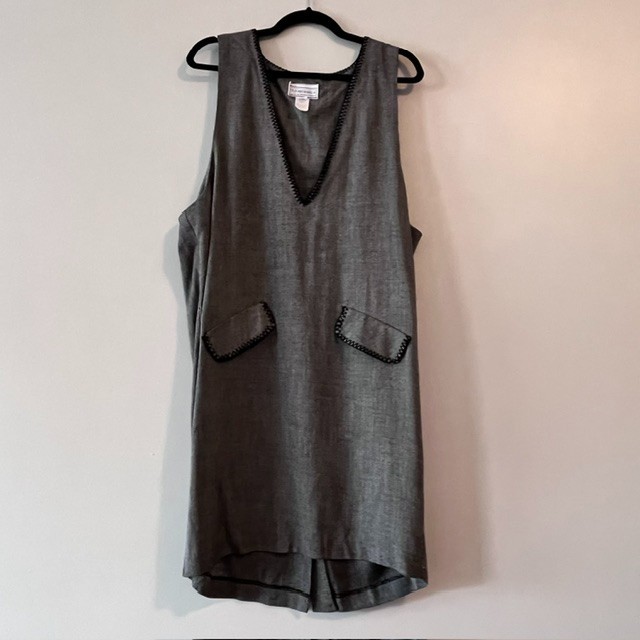 Vintage ED Michaels V Neck Dress