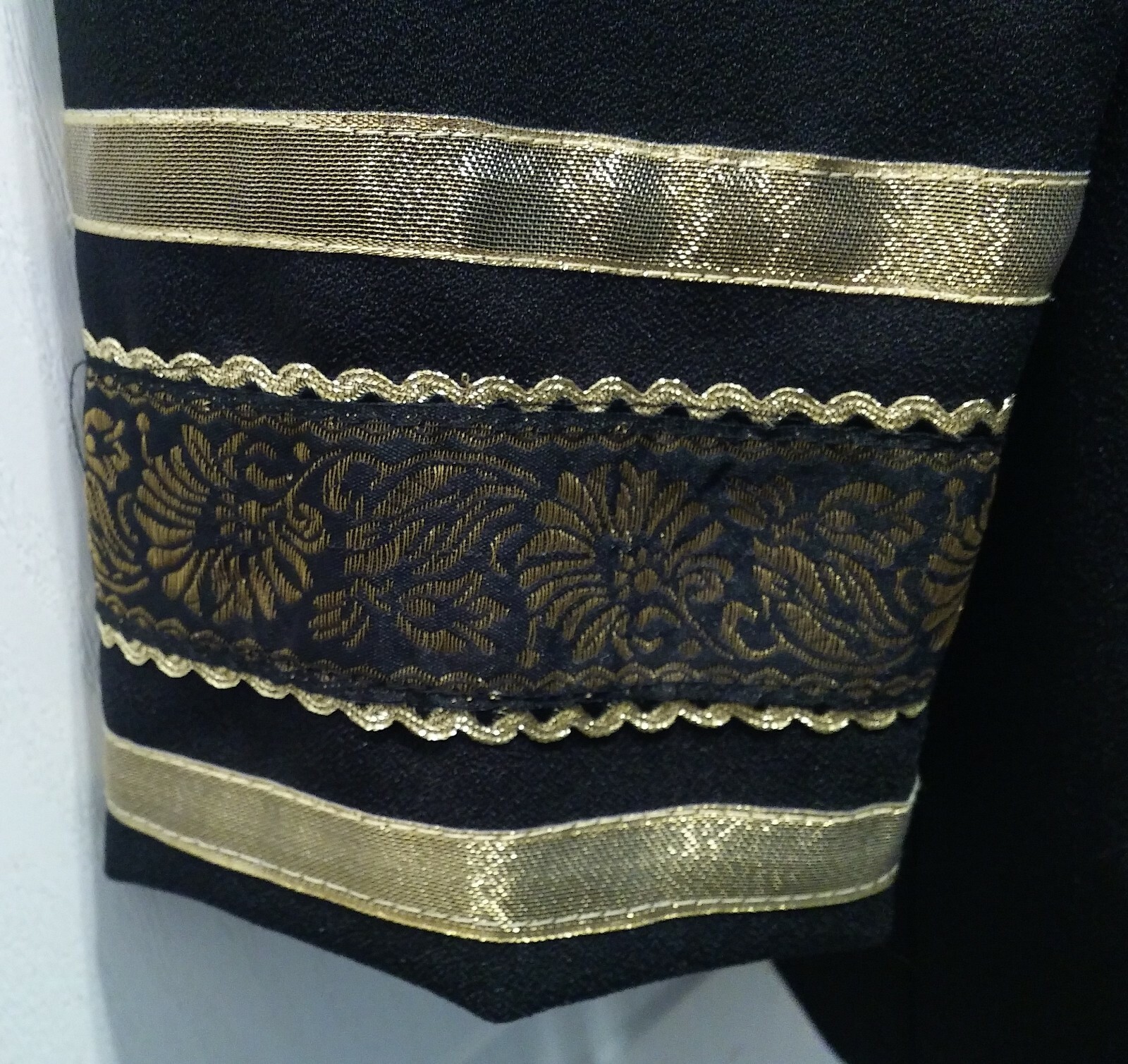 EUC Bedford Fair Black Military Themed Jacket w/Gold Braid Trim – Women’s Sz 14P